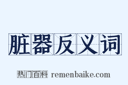 脏器反义词是什么意思的图片